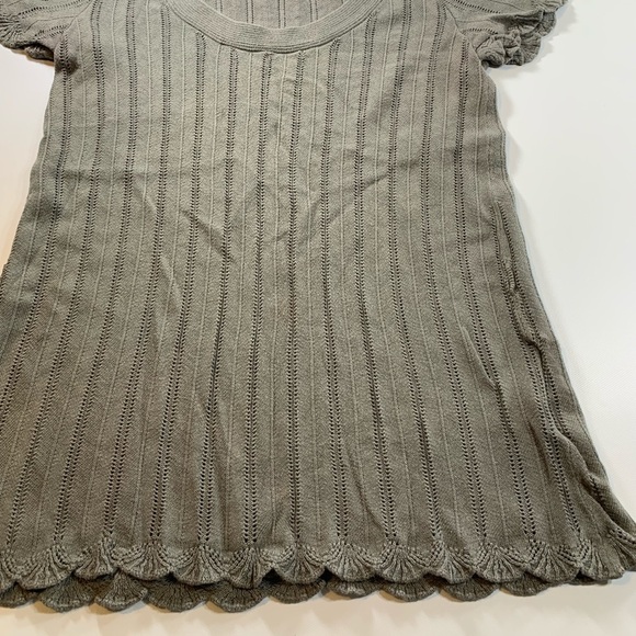 Old Navy | Knitted Scallop Edge Sweater Top Vintage 90s - Picture 6 of 10